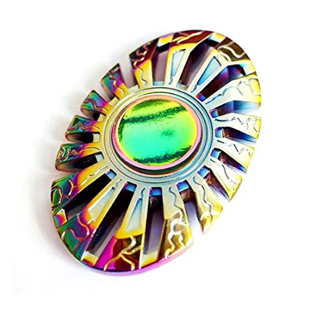 Colorful Spinner Fidget,EDC ADD ADHD Anti-Anxiety Fidget Spinner Toy,Steel ball Hand Spinner Toy Fingertip Gyroscope rotate for 1-4 minutes (Colorful2)