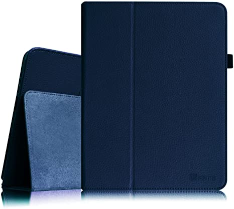 Fintie Folio Case for Original iPad 1st Generation - Slim Fit Vegan Leather Stand Cover with Stylus Holder for iPad 1st Generation 2010, Navy