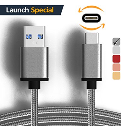 USB C Cable, Type-C Super Speed Data Sync and Fast Charger (Usb 3.0) for Samsung Galaxy S8, S8 Plus, LG G6 G5, Google Pixel XL, Nintendo Switch, Nexus 6P, Macbook12", OnePlus 2 (3.3 ft) by miaim