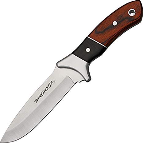 Winchester Fixed Blade Knife, Pakka Wood Handle, Fine Edge [22-41790]