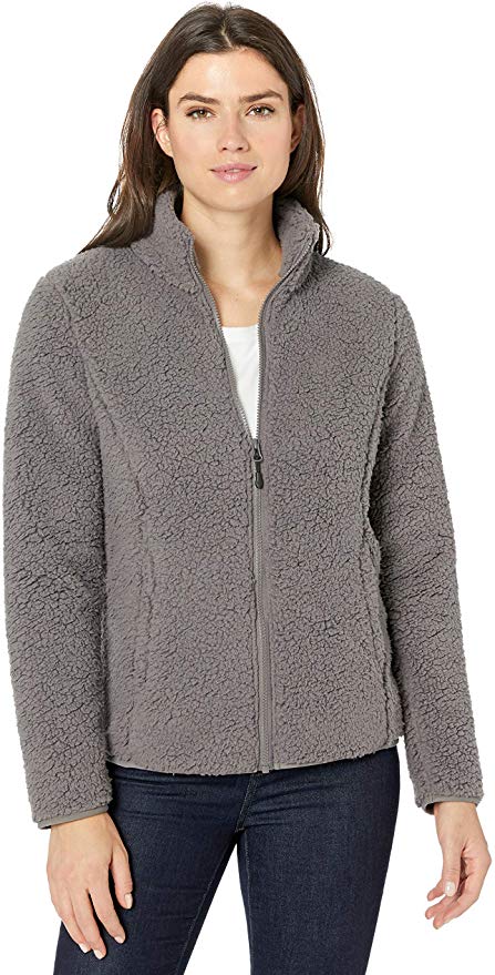 Amazon Essentials Women's Polar Fleece Lined Sherpa Full-Zip Jacket