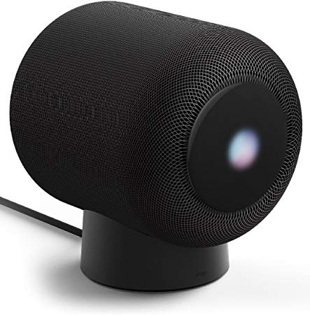 elago HomePod Stand [Black] – [Non-Toxic Silicone] [Scratch-Free] [Proper EQ] – for Apple HomePod