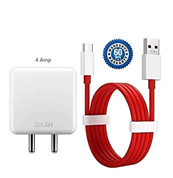 Epaqt™ Dash Charger 4Amp Power Adapter with Type-C USB Dash Fast Charging & Data Sync USB Cable (100% Dash Charging Supported) for One Plus 3/1+3T/ 1+5/1+5T/ 1+6/1+6T