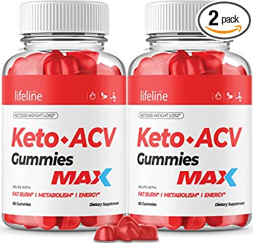 (2 Pack) Lifeline Keto Gummies, Max Strength New Formula Lifeline Keto ACV Gummies Advanced Formula Life Line Keto Gummies (120 Gummies)