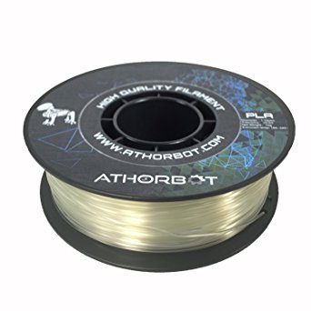 Athorbot Filament 3D Printing Material PLA,1.75mm,1kg Spool (Clear)