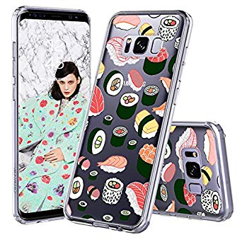 Galaxy S8 Plus Case, Galaxy S8 Plus Clear Case, MOSNOVO Cute Sushi Clear Design Transparent Scratch Resistant Back Case with TPU Bumper Protective Case Cover for Samsung Galaxy S8 Plus (2017)