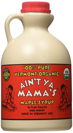 Ain't Ya Mama's 100% Pure Organic Vermont Maple Syrup, Dark Robust (formerly 'Grade B'), 32-Ounce