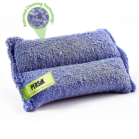Nano-Knockout ULTRA-MICROFIBER Cleaning SPONGE – Kitchen, Household and Dish Sponges – JUST ADD WATER No Detergents Needed – Heavy Duty for Removing Stains in the Cracks, Window Frame, Tubs, Sinks