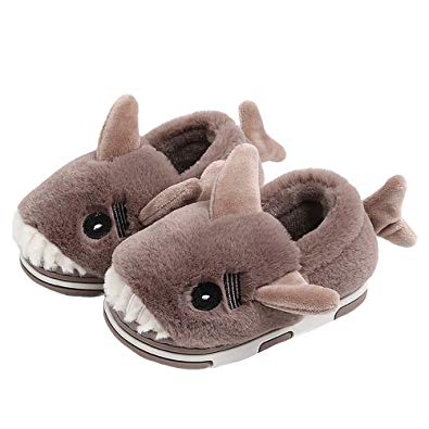 BODATU Girls Boys Warm Slippers Kids Winter Indoor Household Slippers