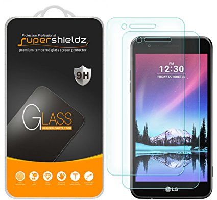 [2-Pack] LG Fortune / LG "Rebel 2" LTE 4G Tempered Glass Screen Protector, Supershieldz, Anti-Scratch, Anti-Fingerprint, Bubble Free, Lifetime Replacement Warranty