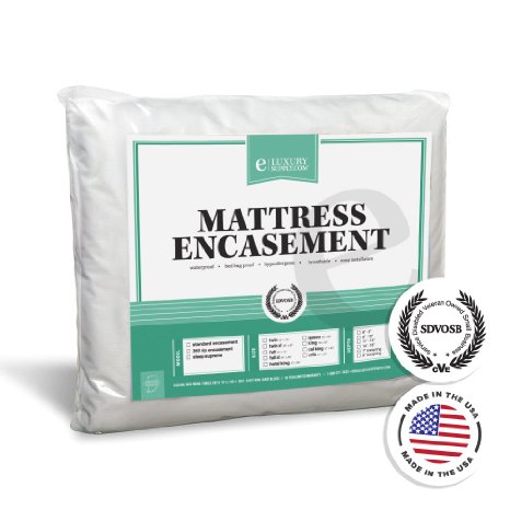 360 Removable Top Mattress Encasement - Waterproof - 10 Year Warranty - Bed Bug Protector by ExceptionalSheets, King, Medium (11"- 15" Deep)