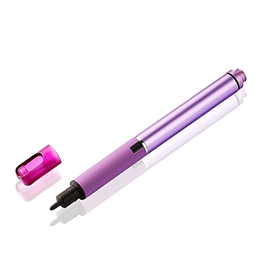 Mixoo Rechargeable Active Stylus Ultra Thin Tip Stylus for Tablet/ipad/computer, Adjustable 0.08 Inch Fine Tip for Handwriting/Drawing compatible with Capacitive Touch Screen Devices(Purple)
