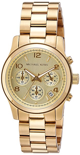 Michael Kors Midsized Chronograph Gold Tone Womens Watch MK5055