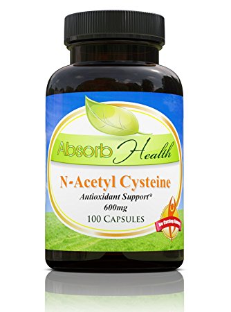 NAC N-Acetyl Cysteine | 600mg 100 Capsules | Glutathione Precursor Key Antioxidant | Liver Detox Supplement