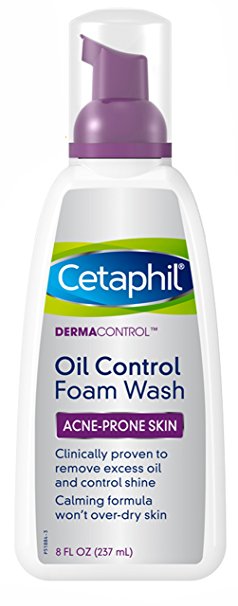 Cetaphil DermaControl Oil Control Foam Wash 8 oz (Pack of 2)