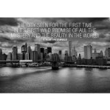 13x19 F Scott Fitzgerald New York Quote Poster