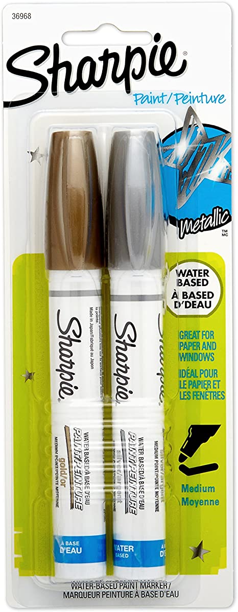 Sharpie Water Based Poster Paint Markers Medium Assorted 2 Pack