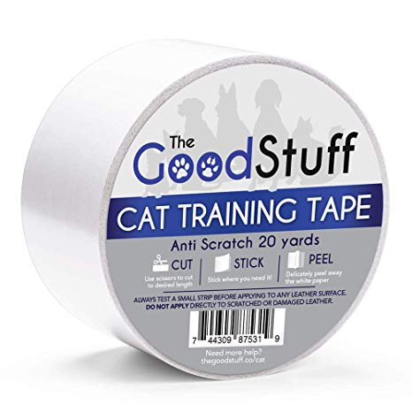 Cat Scratch Tape Furniture Protectors - Guard Your Couch, Doors and Furniture from Anti Scratches Deterrent Cat Training Tape - Great for Leather and Fabric Couches