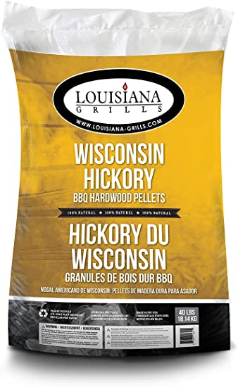 Louisiana Grills 55406 Wisconsin Hickory Pellets, 40-Pound (packaging may Vary)