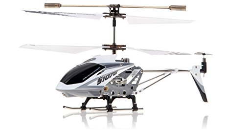 Syma 3 Channel S107/S107G Mini Indoor Co-Axial R/C Helicopter w/ Gyro (White Color)