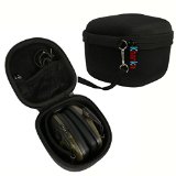 Khanka EVA Carrying Storage Travel Hard Case Cover Bag for Howard Leight Impact Sport OD Electric Folding Earmuff - Includes Velcro Mesh Pocket for Accessories