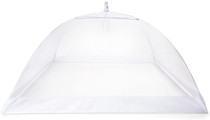 Fox Run Jumbo Square Food Umbrella, 24" sq, White