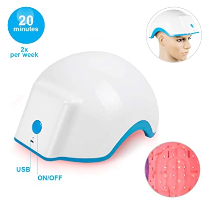 Hair Growth Helmet Machine Hair Loss Prevent Promote Hair Regrowth Cap Massage System Hair Loss Treatments Electric Regrowth Hair Massager for Men and Women With Balding, Thinning Hair