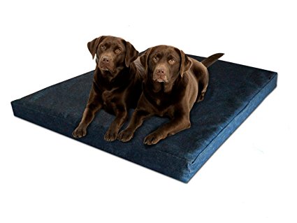 Dog Beds - Orthopedic GEL Memory Foam Dog Bed - 100% Made in USA - Luxury Large Breed Washable Pet Bed You Can Buy | Temperature Regulated - Keeps Dogs Cool in Summer and Warm in Winter