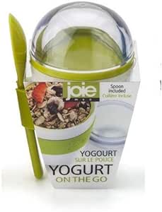 Joie Yogurt Parfait - Cereal - Oatmeal On The Go Reuseable and Portable Cup with Spoon