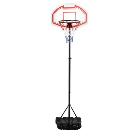 Portable Height Adjustable Basketball Hoop System Basketball Stand Indoor/Outdoor W/Wheels, 29 Inch Backboard