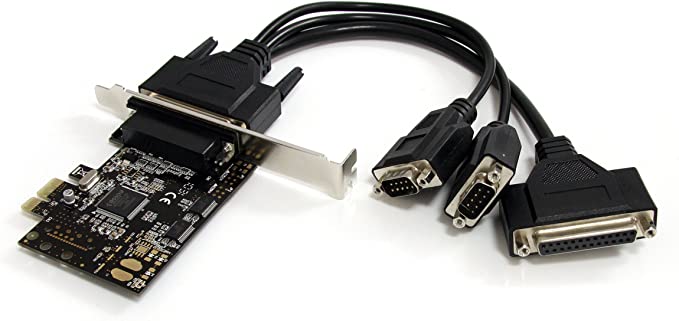 StarTech.com 2S1P PCI Express Serial Parallel Combo Card with Breakout Cable - PCIe Serial Parallel Card (PEX2S1P553B)