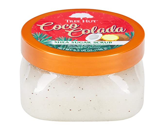 Tree Hut Shea Sugar Scrub Coco Colada, 5.5oz, Ultra Hydrating and Exfoliating Scrub for Nourishing Essential Body Care