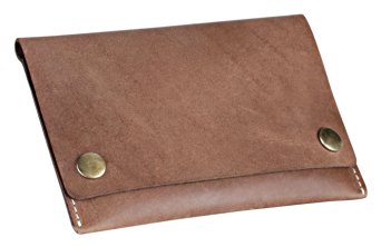 Genuine Leather Passport Wallet with Snaps