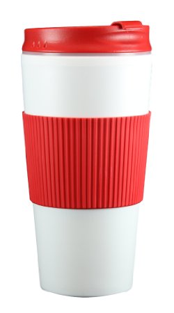 Choose Your Color Travel Coffee Mug 16 Ounce - Mugs by bogo Brands Red