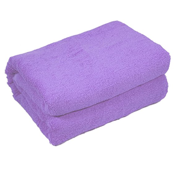 Home & Lounge Bath Towel Sheets - Extra Large 100% Turkish Cotton Spa and Hotel Towel - 35 Inch by 60 Inch - Luxury Soft and Comfortable Sheet - Machine Washable (Lavender)