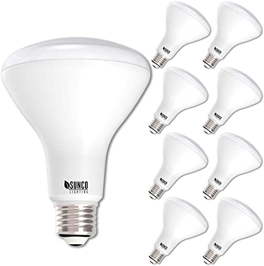 Sunco Lighting 8 Pack BR30 LED Bulb, 11W=65W, 6000K Daylight Deluxe, 850 LM, E26 Base, Dimmable, Indoor Flood Light for Cans - UL & Energy Star