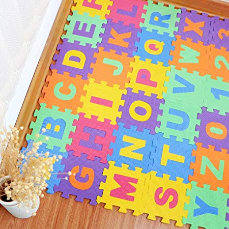 36PCS DIY Puzzle Play Mat Baby EVA Foam Children Soft Developing Floor Pad Crawling Rugs Carpet Playmat Baby Toys Games Tapete