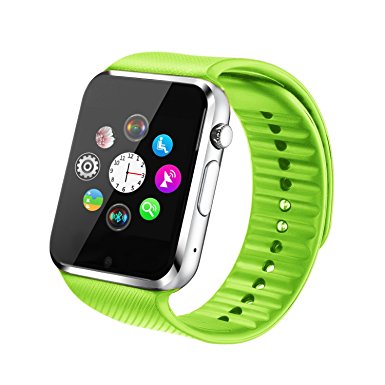 Fantime SIM Smart Watch Phone With TF Card Bluetooth Sweatproof Wrist Watch Support Touch Screen//Handsfree Call/Notification Push /Facebook/Twitter/Internet for Android Limited Functions for iPhone