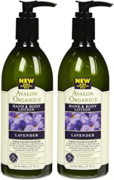 Avalon Organics Lavender Hand & Body Lotion, 12 Oz (Pack of 2)