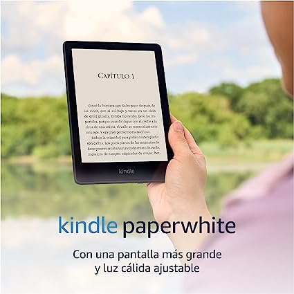 Kindle Paperwhite (16 GB) | Ahora con una pantalla de 6,8" y luz cálida ajustable, sin publicidad