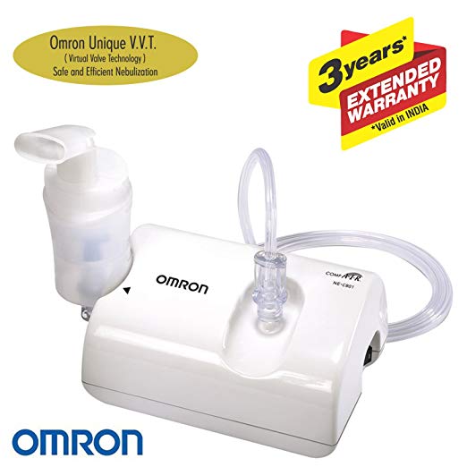 Omron NE C801 Compressor Nebulizer For Child and Adult With Virtual Valve Technology Ensuring Optimum Medicine Delivery to the Raspiratory System