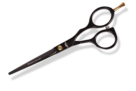 Beard Trimming Scissors by Beaver Scooter - Great for Beard Grooming and Mustache Trimming - 5.5" Professional Barber Scissors