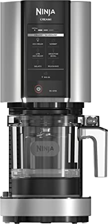 Ninja NC301C, CREAMi Ice Cream, Gelato, Milkshake, Sorbet, Smoothie Bowl, and Lite Ice Cream Maker, 7 One-Touch Programs (Canadian Version)