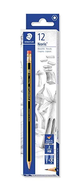 Staedtler Noris 122 Pencil With Eraser, Pack Of 12