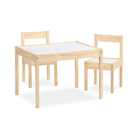Baby Relax DA7501N Hunter 3-Piece Kiddy Table & Chair, Natural/White Table Set