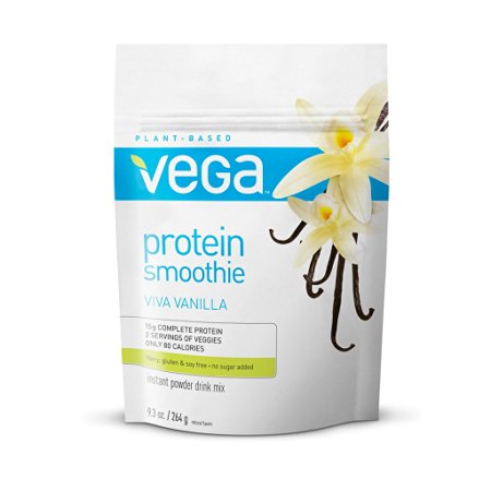 Vega Protein Smoothie, Vanilla, Pouch, 9.3 oz