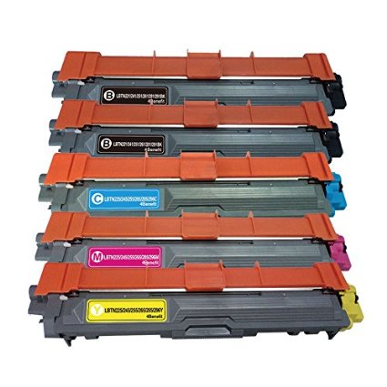 4Benefit 5 Pack Compatible Brother TN221/225 TN221 TN-221 Black Cyan Magenta Yellow Toner cartridge for Brother HL-3140CW,HL-3170CDW,MFC-9130CW,MFC-9330CDW,MFC-9340CDW