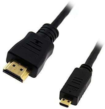 Mizar Micro HDMI to HDMI Male Cable -6ft for Cisco Flip Video UltraHD 3rd Generation
