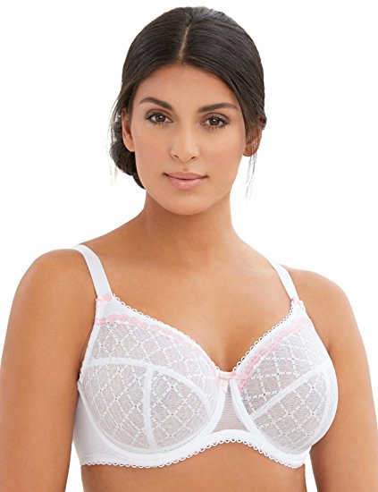 Glamorise Women's Full Figure Wonderwire Lace Bra #9845