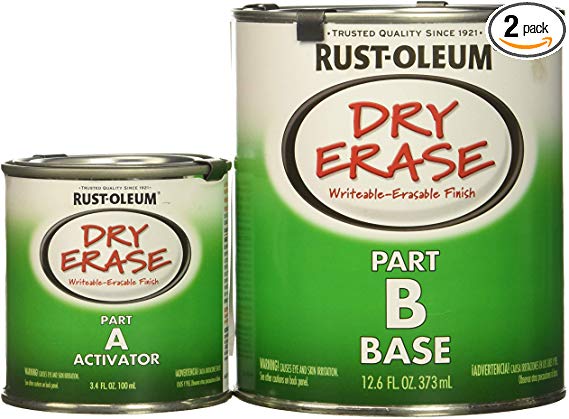 Rust-Oleum Dry Erase Kit 241140-2 PK Brush, White